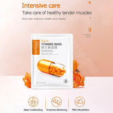 Bioaqua vitamin b2 pack of 5 face mask for smooth skin 30g x 5 - Hopshop